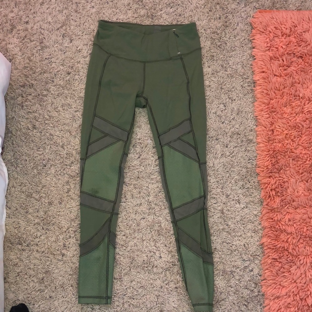 Army green leggings
